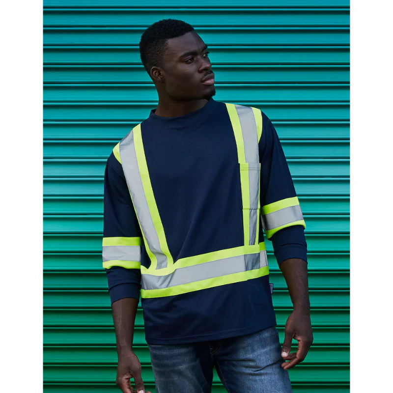 high visibility long sleeve shirts hi vis longsleeve shirt