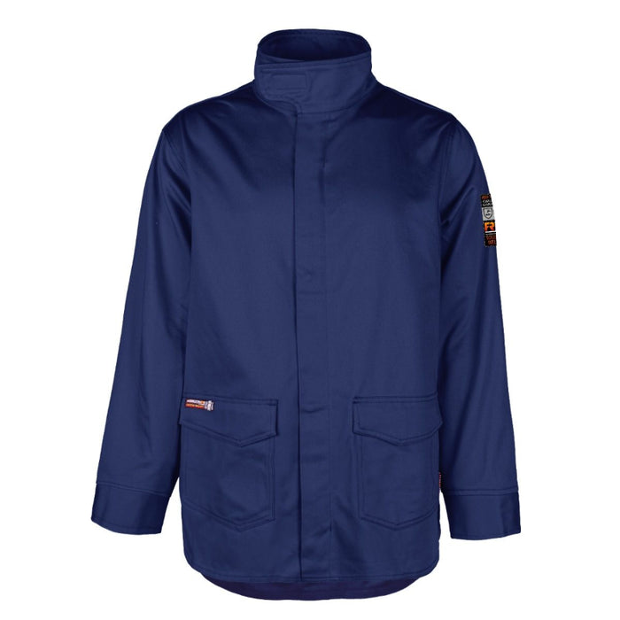 Horizon® Flame Resistant Long Welders Navy Jacket - 100333