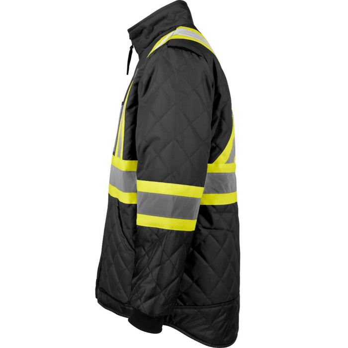 Terra® High Visibility Quilted Freezer Safety Jacket with Reflective Band - 116505