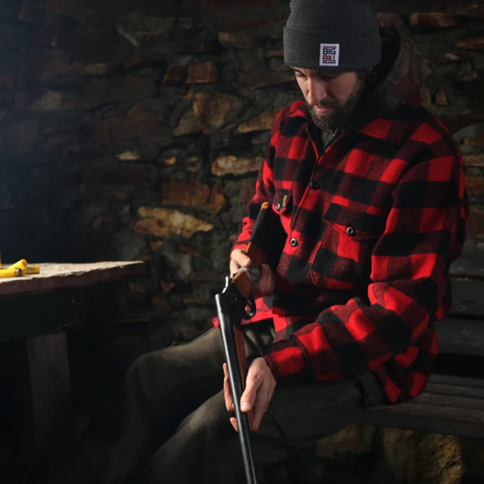 Big Bill Plaid Long Sleeve Red Wool Shirt - 462