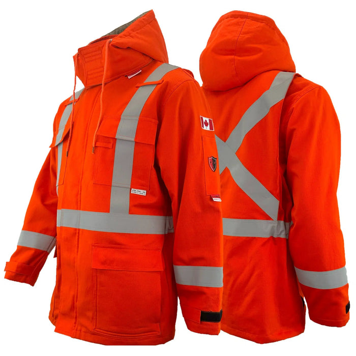 Atlas Guardian® FR / ARC Flash 3 In 1 Hi Vis Safety Parka - Orange - 2196OR