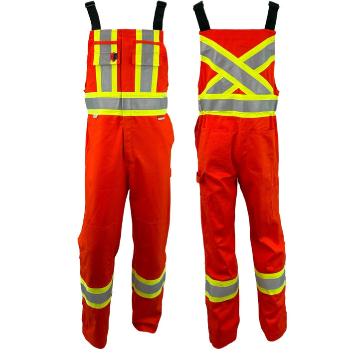 Atlas Guardian® FR-ARC Flash Hi Vis 4" Striped Summer Bibs - 3074OR
