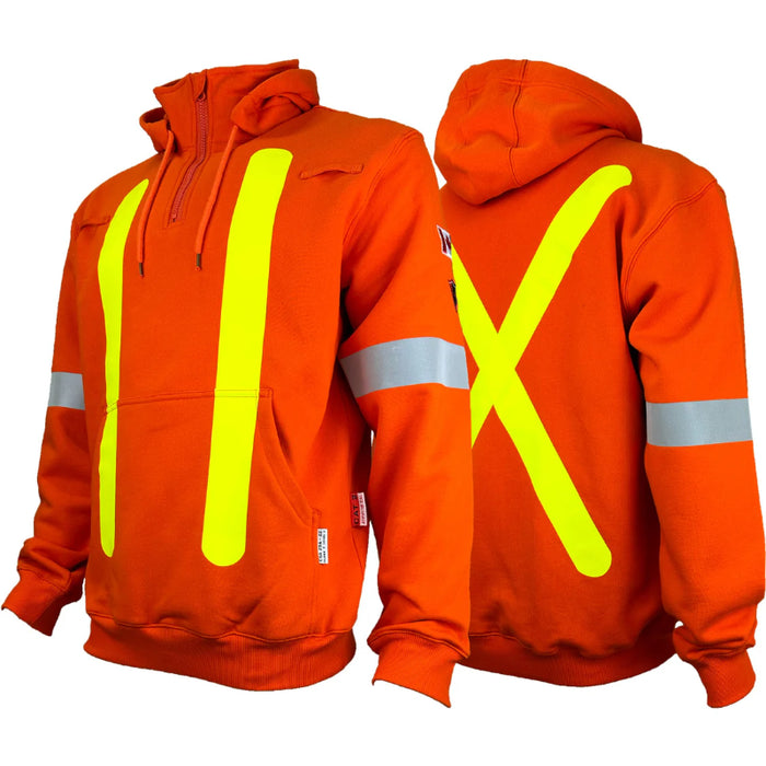 Atlas Guardian® FR / ARC Flash OHSA Compliant Hi Vis Hoodie - Orange - 501OR