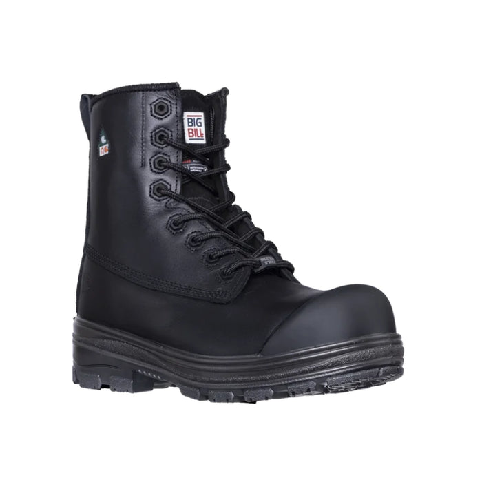 Big Bill® Men's Original 8" Black Full Grain Leather Work Boots - Black - BB5000