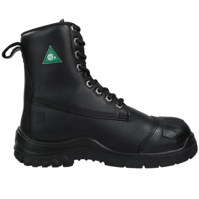 Big Bill® Women's Original 8" Black Full Grain Leather Work Boots - Black - BB5000W