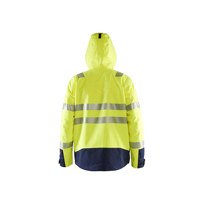 Blaklader® Hi Vis Flame Resistant Multinorm Safety Shell Jacket - Yellow/Navy -  4786