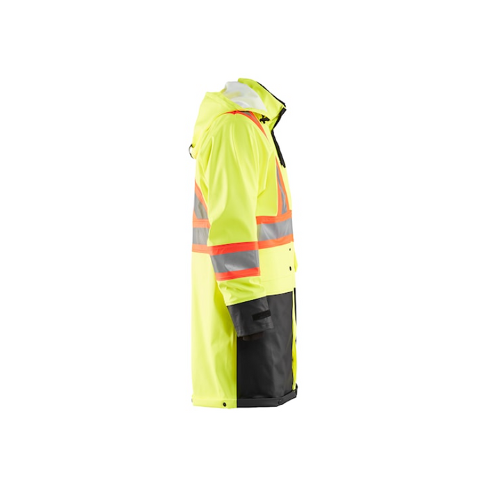 Blaklader® Hi Vis Rain Safety Coat - Yellow/Black - 4318