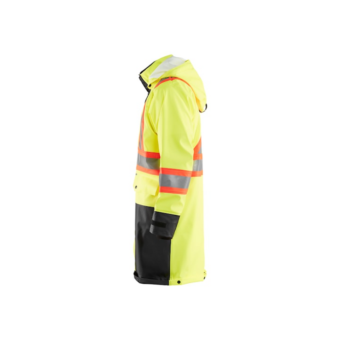 Blaklader® Hi Vis Rain Safety Coat - Yellow/Black - 4318