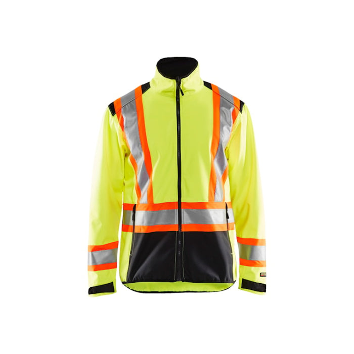 Blaklader® Hi Vis Softshell Safety Jacket - Yellow / Black - 4975