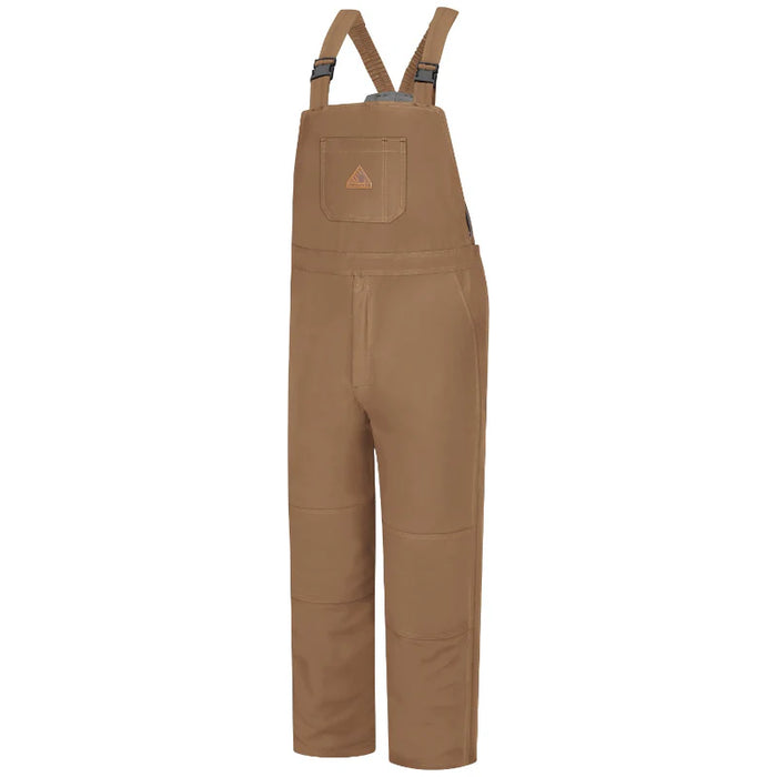 Bulwark® Men's Heavyweight Excel FR® ComforTouch® Deluxe Insulated Brown Duck Bib Overall - BLN4