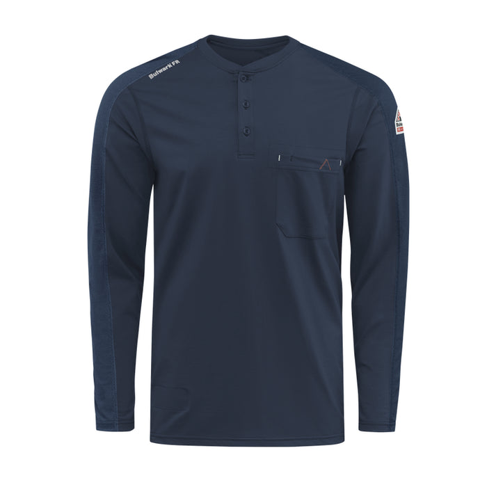 Bulwark® FR Men's Flex Knit Henley Shirt - STL2
