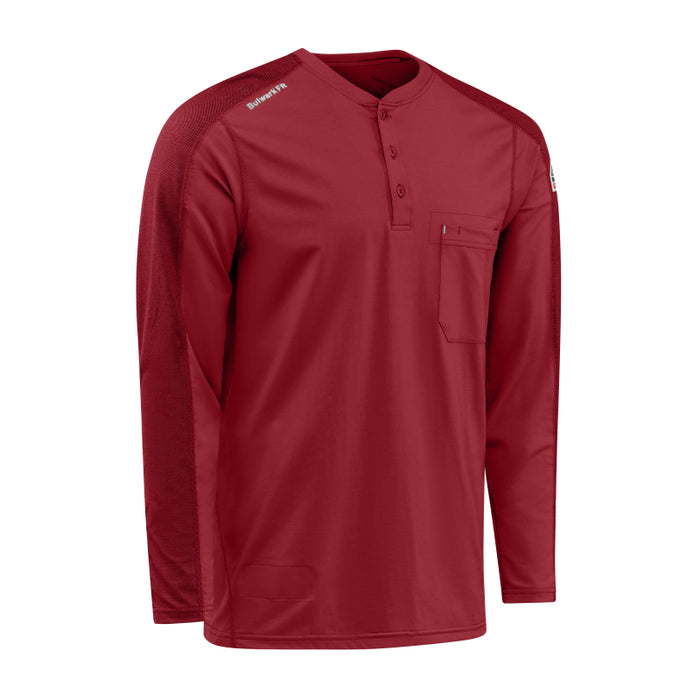Bulwark® FR Men's Flex Knit Henley Shirt - STL2