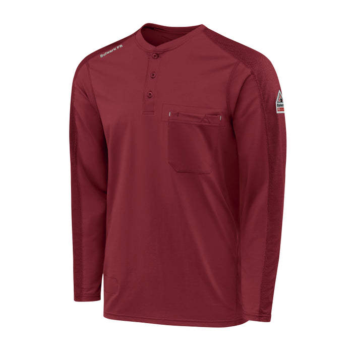 Bulwark® FR Men's Flex Knit Henley Shirt - STL2
