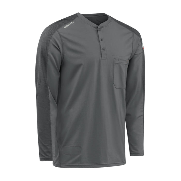 Bulwark® FR Men's Flex Knit Henley Shirt - STL2