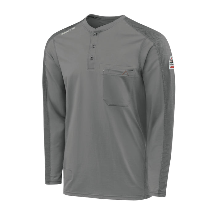 Bulwark® FR Men's Flex Knit Henley Shirt - STL2