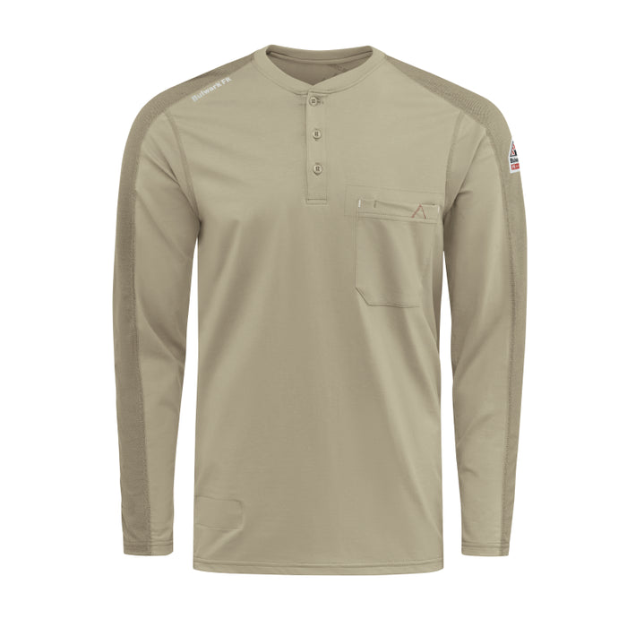 Bulwark® FR Men's Flex Knit Henley Shirt - STL2