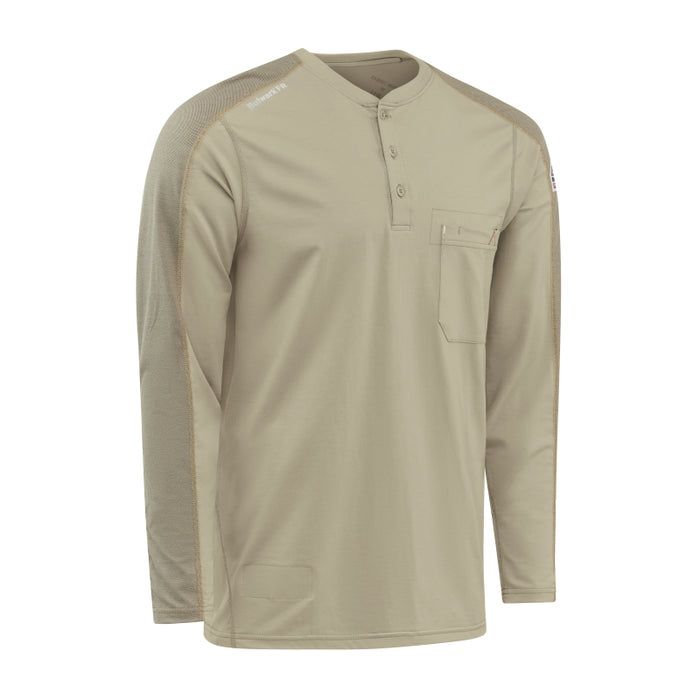 Bulwark® FR Men's Flex Knit Henley Shirt - STL2