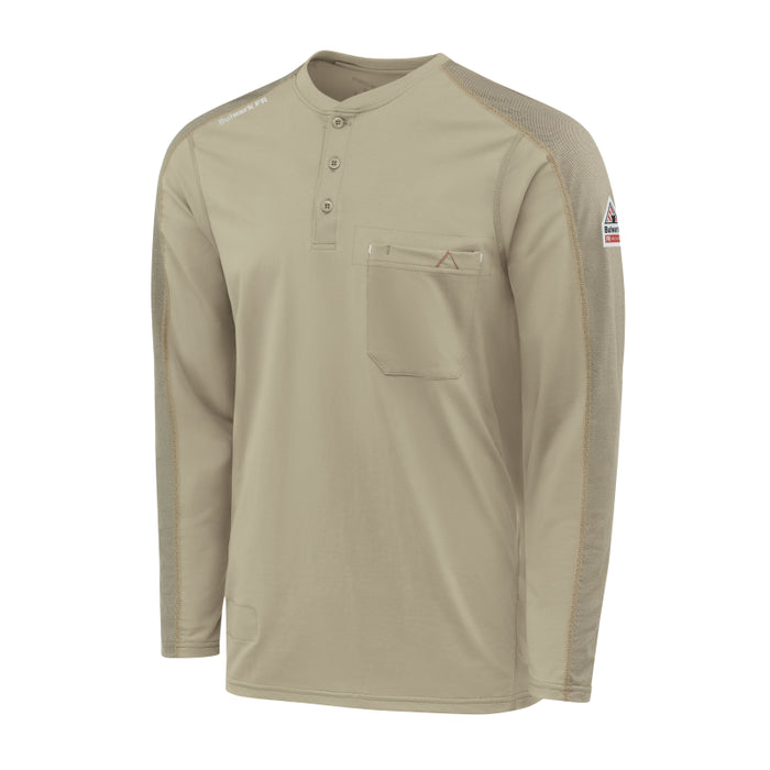 Bulwark® FR Men's Flex Knit Henley Shirt - STL2