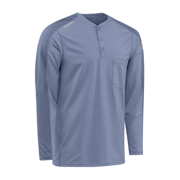 Bulwark® FR Men's Flex Knit Henley Shirt - STL2