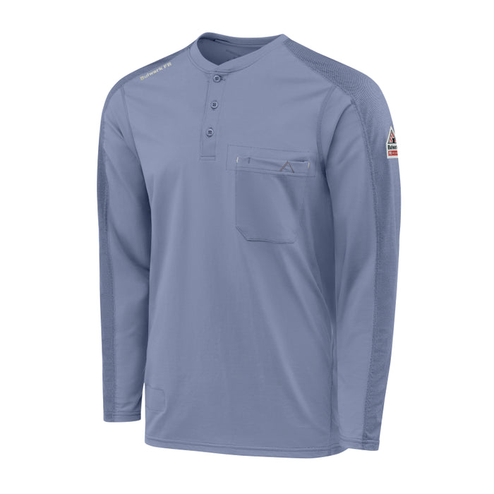 Bulwark® FR Men's Flex Knit Henley Shirt - STL2