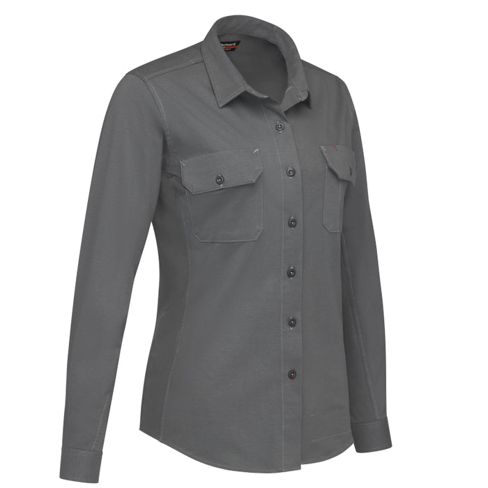Bulwark® FR Women's Flex Knit Button Down Work Shirt - STG5