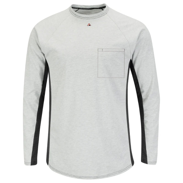 Bulwark® Men's FR Long Sleeve Base Layer with Concealed Chest Pocket - MPS8