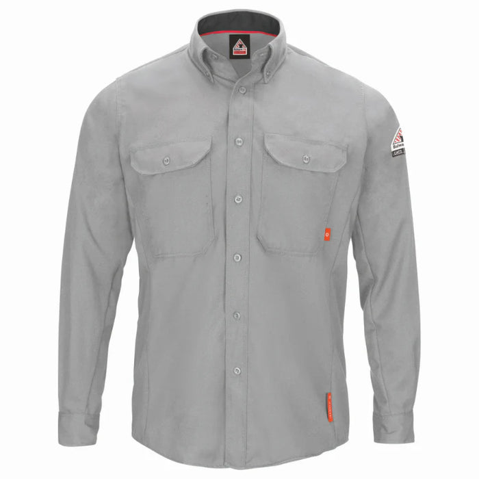Bulwark® Men's FR iQ Series® Comfort Woven Long Sleeve Lightweight Shirt - QS52
