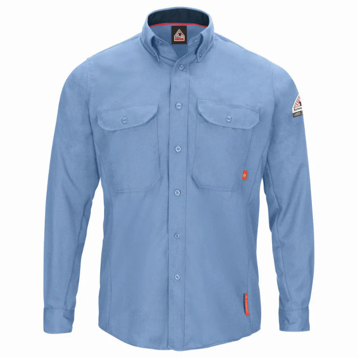 Bulwark® Men's FR iQ Series® Comfort Woven Long Sleeve Lightweight Shirt - QS52