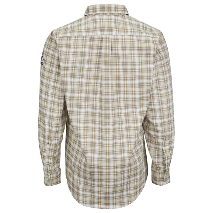 Bulwark® Men's FR Long Sleeve Plaid Dress Shirt - SLP2