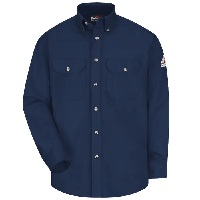 Bulwark® FR Men's Button Down Midweight Dress Uniform Shirt - SLU2