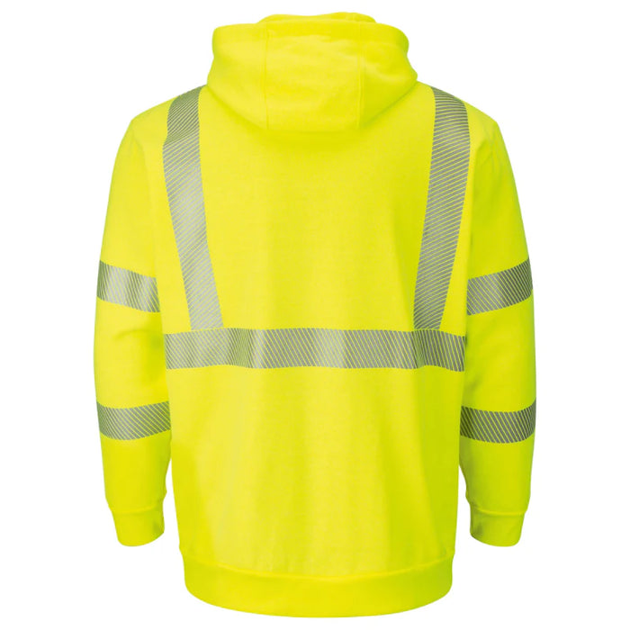 Bulwark® Men's Fleece FR Hi-Visibility Pullover Hooded Sweatshirt - SMH4