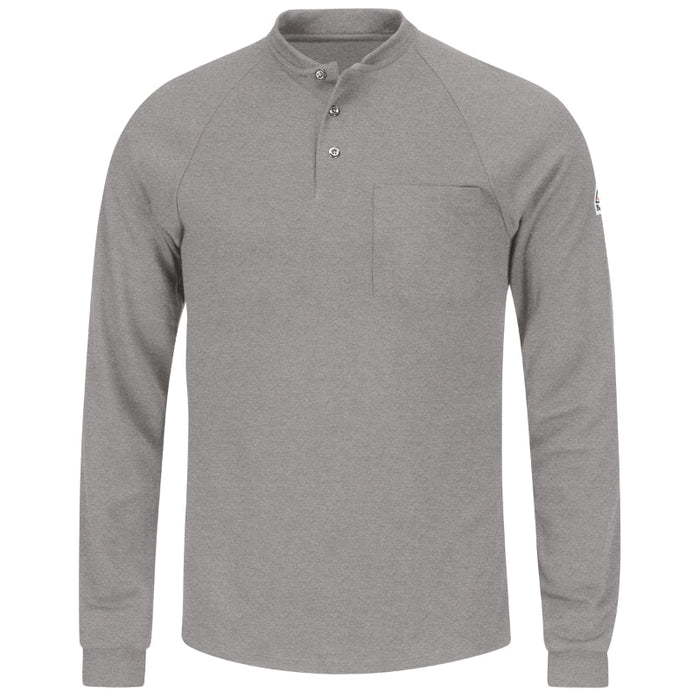 Bulwark® Men's Lightweight FR Long Sleeve Henley Shirt - SML2