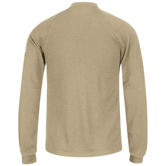 Bulwark® Men's Lightweight FR Long Sleeve Henley Shirt - SML2