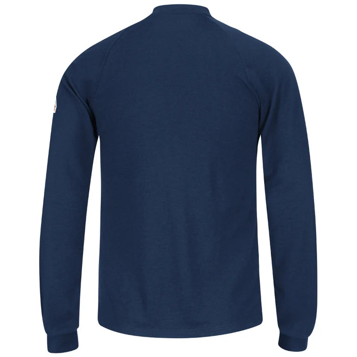 Bulwark® Men's Lightweight FR Long Sleeve Henley Shirt - SML2