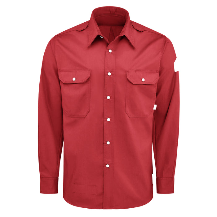 Bulwark® iQ Series® Men's FR Midweight Comfort Snap-Front Woven Shirt - QS28
