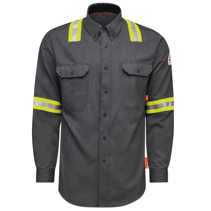 Bulwark® iQ Series FR Enhanced Visibility Comfort Woven Lightweight Shirt - QS50-EHV