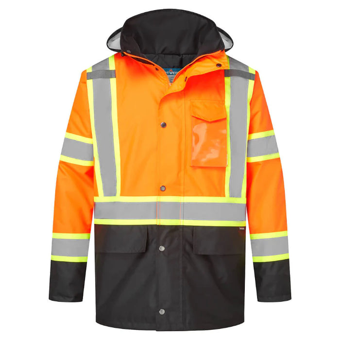 Portwest® Hi-Vis X Back Contrast Winter Traffic Jacket - CSA Compliant - CA369