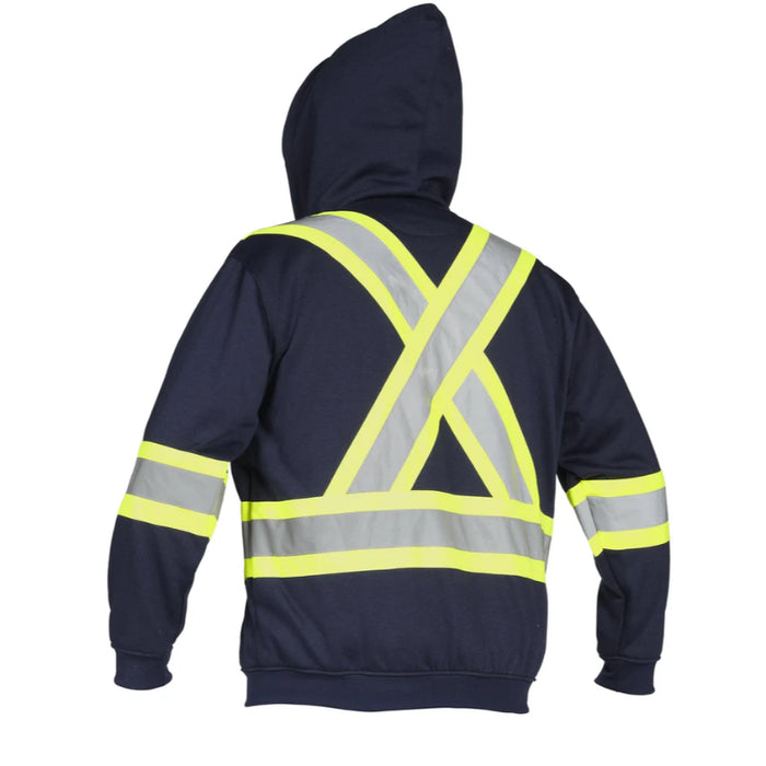 Forcefield® Deluxe Hi Vis Safety Hoodie with Attached Hood - P834J