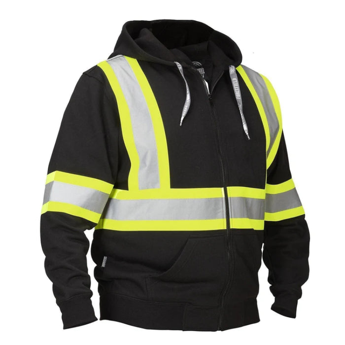 Forcefield® Deluxe Hi Vis Safety Hoodie with Attached Hood - P834J