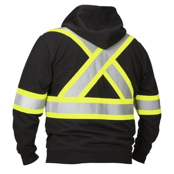 Forcefield® Deluxe Hi Vis Safety Hoodie with Attached Hood - P834J