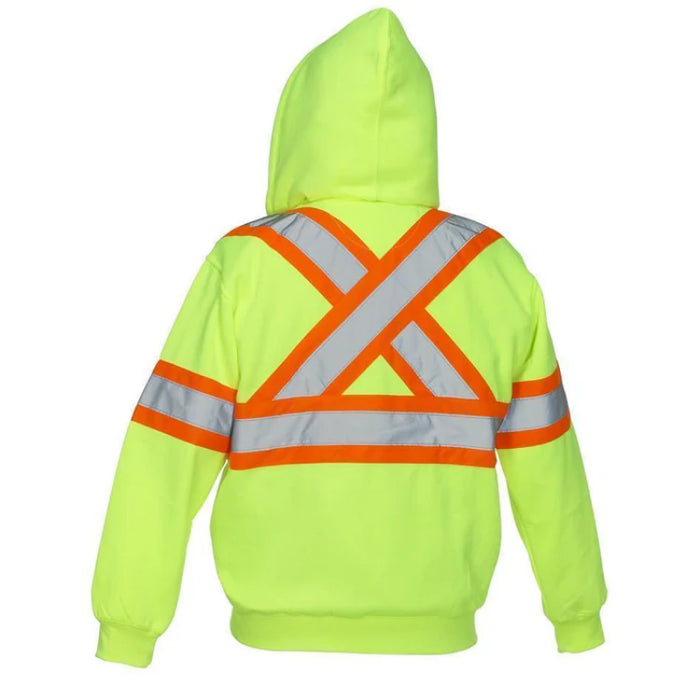 Forcefield® Deluxe Hi Vis Safety Hoodie with Attached Hood - P834J