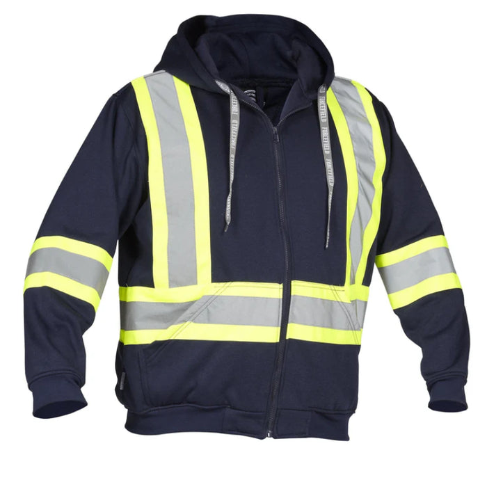 Forcefield® Deluxe Hi Vis Safety Hoodie with Attached Hood - P834J