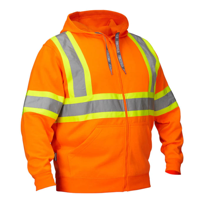 Forcefield® Deluxe Hi Vis Safety Hoodie with Attached Hood - P834J