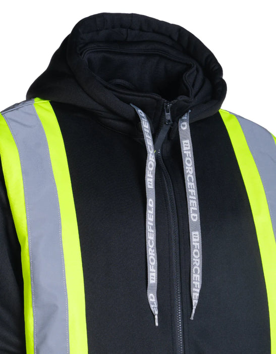 Forcefield® Deluxe Hi Vis Safety Hoodie with Detachable Hood - CSA Class 2 - P844