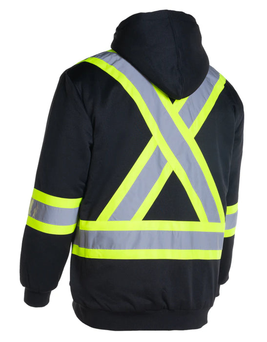 Forcefield® Deluxe Hi Vis Safety Hoodie with Detachable Hood - CSA Class 2 - P844