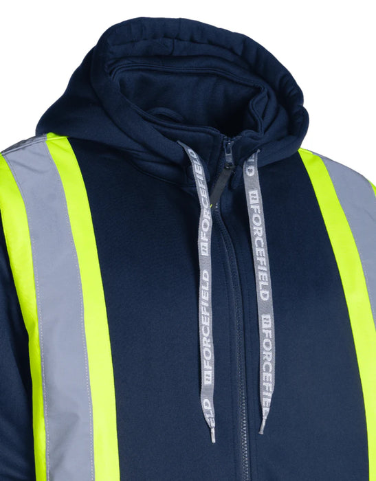 Forcefield® Deluxe Hi Vis Safety Hoodie with Detachable Hood - CSA Class 2 - P844