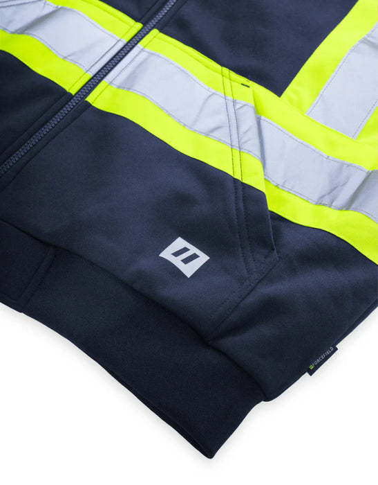 Forcefield® Deluxe Hi Vis Safety Hoodie with Detachable Hood - CSA Class 2 - P844
