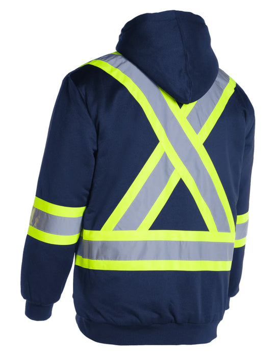 Forcefield® Deluxe Hi Vis Safety Hoodie with Detachable Hood - CSA Class 2 - P844