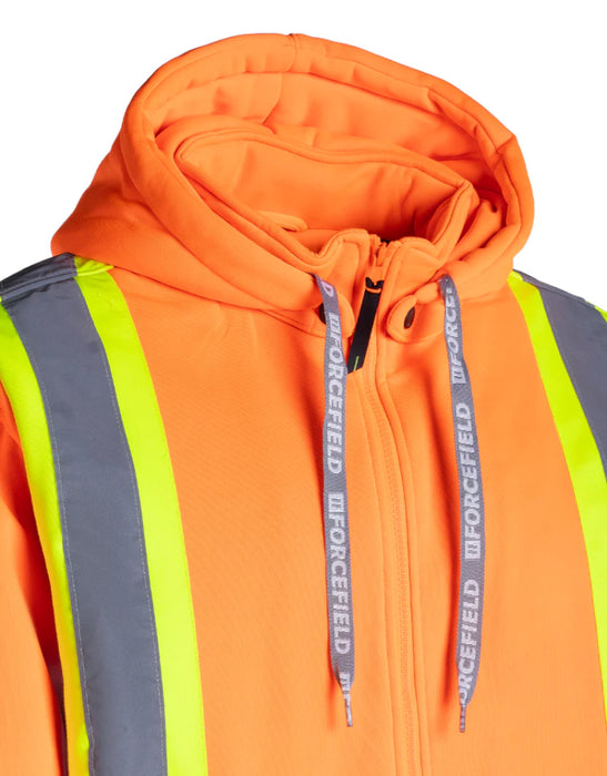 Forcefield® Deluxe Hi Vis Safety Hoodie with Detachable Hood - CSA Class 2 - P844
