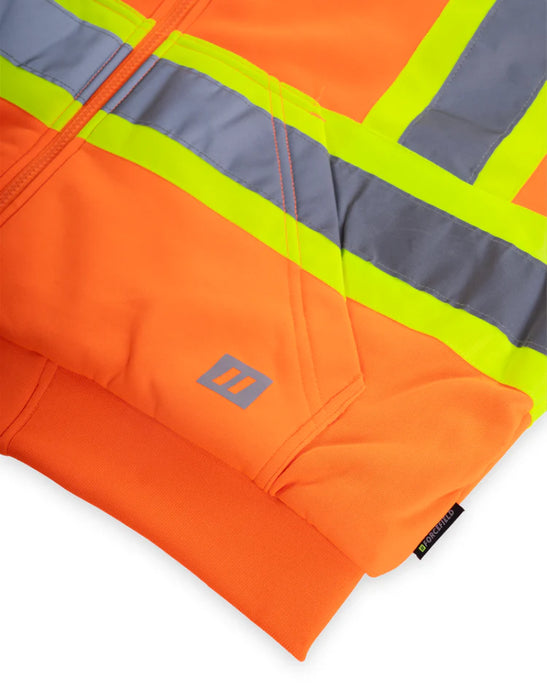 Forcefield® Deluxe Hi Vis Safety Hoodie with Detachable Hood - CSA Class 2 - P844